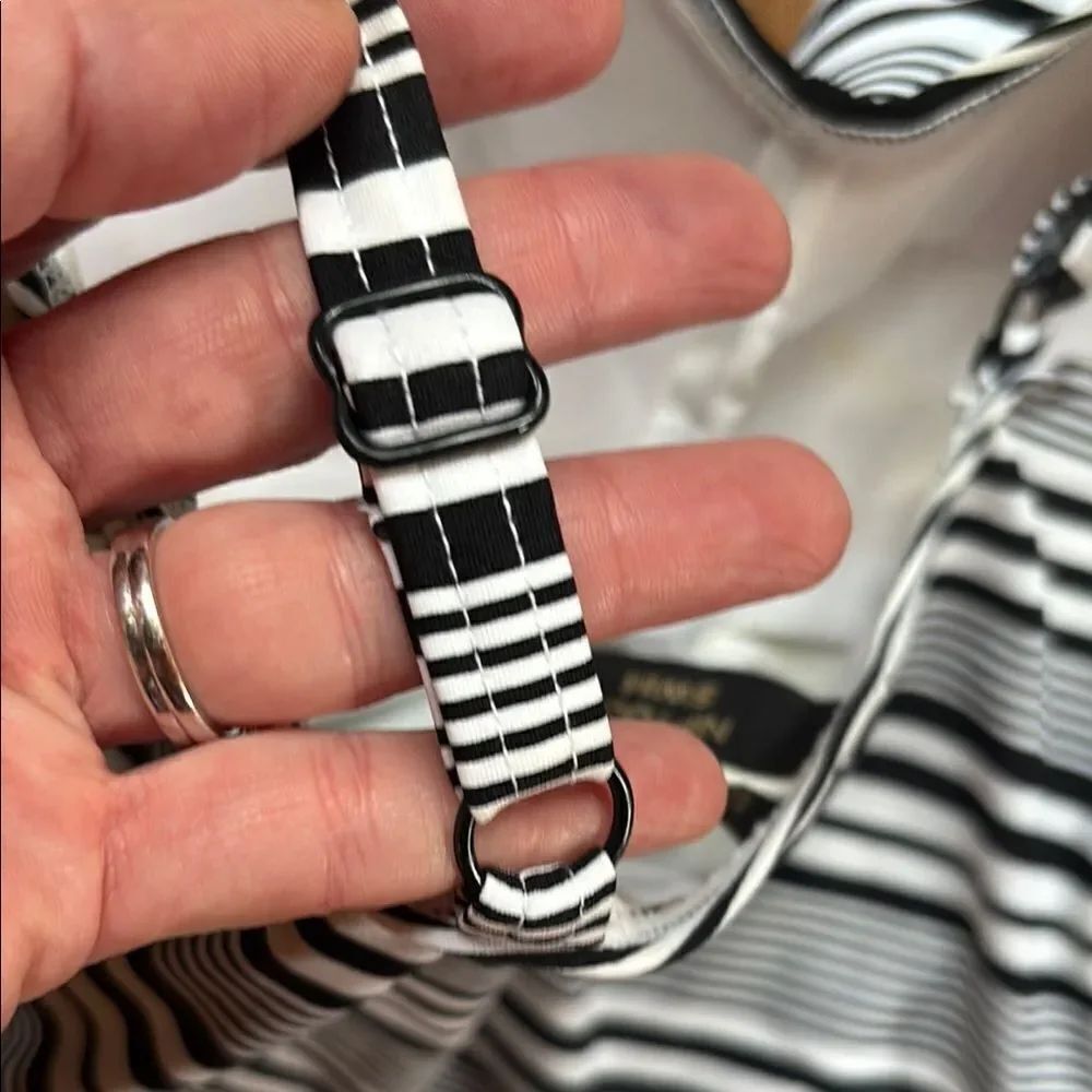 Nip Tuck Striped Black and White Swimsuit - Picture 8 of 9